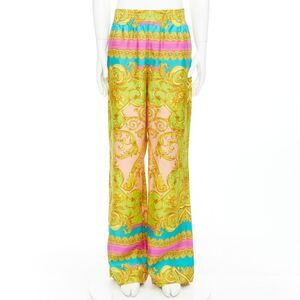 Versace Barocco Goddess Silk Pants
